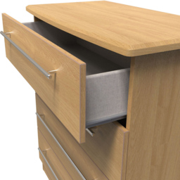 Crowndale Sherwood 4 Drawer Oak Chest of Drawers - Brown - Wilko - thumbnail 7