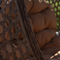 Artemis Home Alston 2 Seater Brown Garden Hanging Egg Chair - Size: 190 x 130 x 75cm - Wilko - thumbnail 4