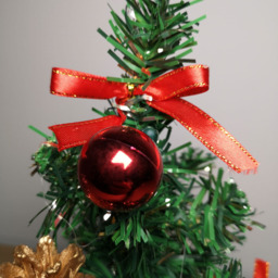 Premier Green Red and Gold Mini Christmas Tree Decoration 30cm - Size: 30 x 20 x 20cm - Wilko - thumbnail 6
