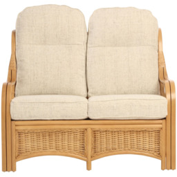 Desser Furniture Vale 2 Seater Light Oak Athena Plain Sofa - Brown - Wilko - thumbnail 4