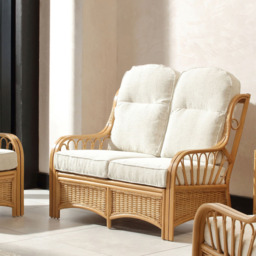 Desser Furniture Vale 2 Seater Light Oak Athena Plain Sofa - Brown - Wilko - thumbnail 6