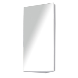 Portland Corner Mounted Mirror Bathroom Cabinet - Size: 60 x 30 x 18cm - Wilko - thumbnail 3