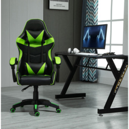 Green Tilt and Swivel Computer Chair - Size: 117 x 63 x 49cm - MCC - Wilko - thumbnail 3