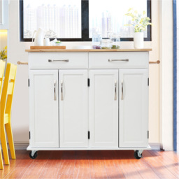 Living and Home Catering Trolley Cart with Drawers - Size: 93 x 106 x 47cm - Wilko - thumbnail 5