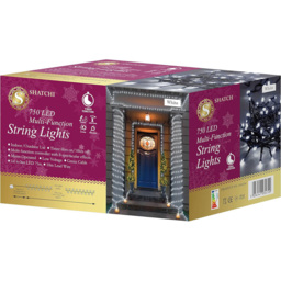 Shatchi 750 Cool White LED Multifunction Outdoor String Fairy Light 75m - Wilko - thumbnail 3