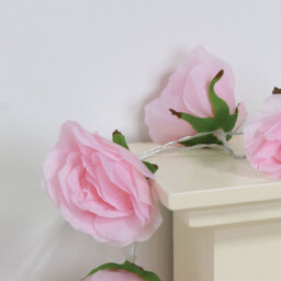 15 LED Rose String Light Pink - Wilko - thumbnail 3