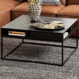 Florence Willford 2 Shelf Black Coffee Table - Furniture To Go - Wilko - thumbnail 1