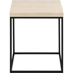 Florence Barossa Travertine Rough Paper Top Square Side Table - Black - Furniture To Go - Wilko - thumbnail 3