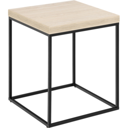Florence Barossa Travertine Rough Paper Top Square Side Table - Black - Furniture To Go - Wilko - thumbnail 4
