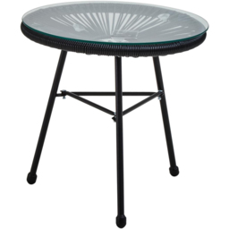 Interiors by Premier Miami Rattan 2 Seater Patio Set Black - Wilko - thumbnail 7