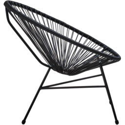 Interiors by Premier Miami Rattan 2 Seater Patio Set Black - Wilko - thumbnail 6