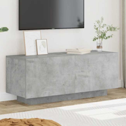 vidaXL 2 Door Concrete Grey TV Cabinet - Size: 40 x 100 x 35cm - Wilko - thumbnail 1