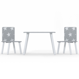 Kidsaw Star 2 Seater Grey Table and Chairs - Wilko - thumbnail 4