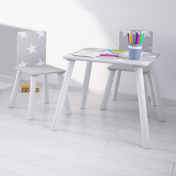 Kidsaw Star 2 Seater Grey Table and Chairs - Wilko - thumbnail 5