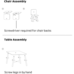 Kidsaw Star 2 Seater Grey Table and Chairs - Wilko - thumbnail 7