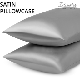 Intimates King Size Silver Satin Complete Bedding Set - Wilko - thumbnail 6