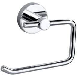 Nes Home Chrome Toilet Paper Roll Holder - Size: 15 x 10 x 7cm - Silver - Wilko - thumbnail 1
