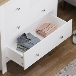 Vida Designs Arlington 4 Drawer White Shaker Style Chest of Drawers - Wilko - thumbnail 5
