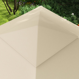 Outsunny 3 x 3m Cream White Metal Frame Pop Up Gazebo with Netting - Wilko - thumbnail 4