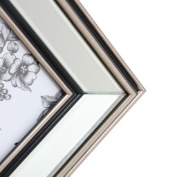 Mode Mirrored Photo Frame Silver 10 x 8in - The Port. Co Gallery - Wilko - thumbnail 5