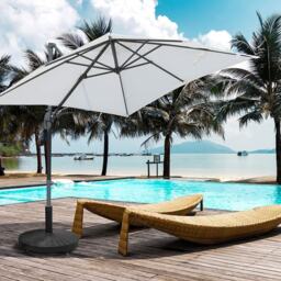Outsunny 22.7kg Parasol Base - Size: 41 x 52 x 52cm - Black - Wilko - thumbnail 7
