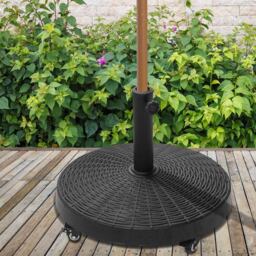 Outsunny 22.7kg Parasol Base - Size: 41 x 52 x 52cm - Black - Wilko - thumbnail 3