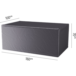 Platinum AeroCover Waterproof Dining Set Cover 70 x 160 x 100cm - Size: 70 x 100 x 100cm - Grey - Wilko - thumbnail 7