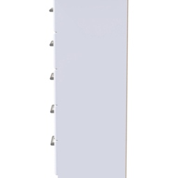 Crowndale Kent 5 Drawer White Ash and Modern Oak Chest of Drawers Ready Assembled - Wilko - thumbnail 5