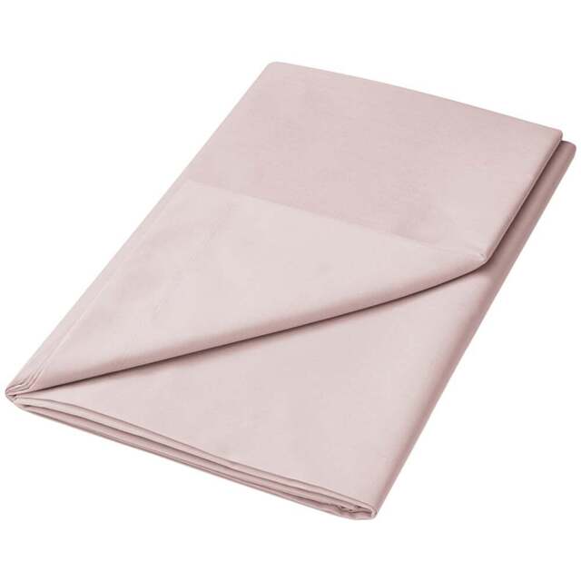Helena Springfield Super King Size Blush Plain Dye Flat Bed Sheet - Wilko - image 1