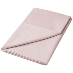 Helena Springfield Super King Size Blush Plain Dye Flat Bed Sheet - Wilko - thumbnail 1
