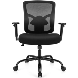 Costway Height Adjustable Ergonomic Executive Chair - Size: 73.7 x 55.9 x 30.48cm - Black - Wilko - thumbnail 3