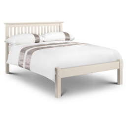 Julian Bowen Barcelona King Size White Low Foot End Bed Frame - Wilko - thumbnail 3
