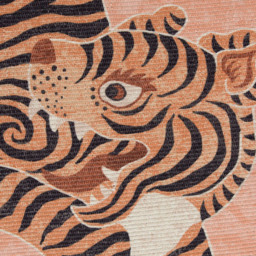 furn. Coral Tibetan Tiger Washable Outdoor Rug 120 x 170cm - Pink - Wilko - thumbnail 4