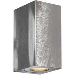 Nordlux Canto Maxi Kubi 2 Galvanised Wall Light - Size: 16 x 8.7 x 16cm - Silver - Wilko - thumbnail 1