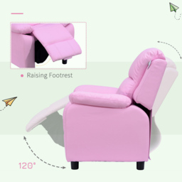 Portland Kids Single Seat Pink Sofa - Size: 63 x 64 x 71cm - Wilko - thumbnail 5