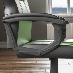 Vida Designs Comet Green and Black Swivel Office Chair - Size: 55 x 58 x 101cm - Wilko - thumbnail 6
