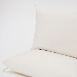 Home Detail Marina White Steel Garden Chair with Cushions - Size: 1 Seater - Wilko - thumbnail 4
