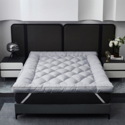 Ezysleep Single Shredded Memory Foam Mattress Topper 4 inch - Silver - Wilko - thumbnail 3