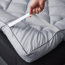Ezysleep Single Shredded Memory Foam Mattress Topper 4 inch - Silver - Wilko - thumbnail 5