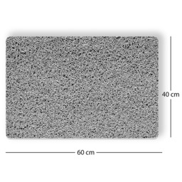 Nicoman Spaghetti Shower Mat 60 x 40cm - Size: 0.8 x 60 x 40cm - Grey - Wilko - thumbnail 7