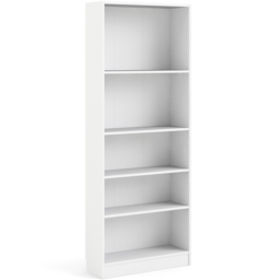Florence Basic 4 Shelf White Wide Tall Bookcase - Furniture to Go - Wilko - thumbnail 3