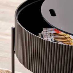 Pacific Lifestyle Henderson Black Wood and Black Metal Storage Coffee Table - Wilko - thumbnail 6