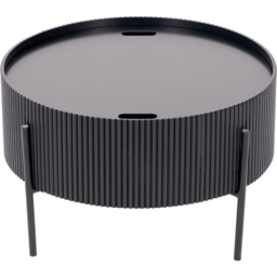 Pacific Lifestyle Henderson Black Wood and Black Metal Storage Coffee Table - Wilko - thumbnail 3