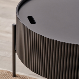 Pacific Lifestyle Henderson Black Wood and Black Metal Storage Coffee Table - Wilko - thumbnail 4