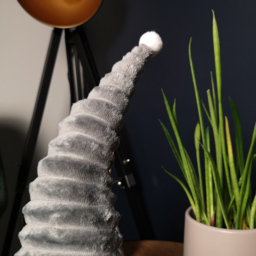 Samuel Alexander Grey Plush Sitting Gonk Christmas Decoration with Grooved Hat 40cm - Size: 40 x 24 x 15cm - Wilko - thumbnail 5