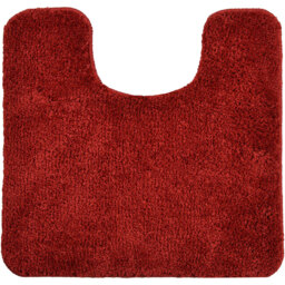 Allure Bath Fashions Wine Microfibre Luxury Non-Slip Pedestal Mat 50 x 50cm - Red - Wilko
