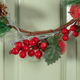 Samuel Alexander Wreath with Apples and Red Berries 45cm - Size: 45 x 45 x 4cm - Wilko - thumbnail 4