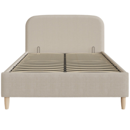 GFW Florence Boucle King Size Natural Stone Brown Ottoman Bed - Wilko - thumbnail 3