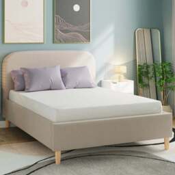 GFW Florence Boucle King Size Natural Stone Brown Ottoman Bed - Wilko