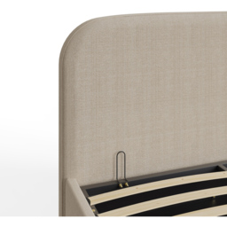 GFW Florence Boucle King Size Natural Stone Brown Ottoman Bed - Wilko - thumbnail 7